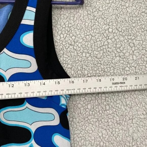 Ripe Maternity Tank Top Womens Size Large Paisley Purple Black Front Pockets - Picture 3 of 10